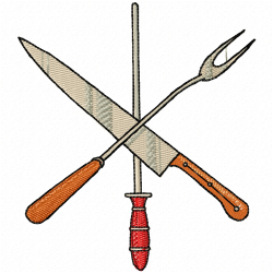 Kitchen And Tools Equipment Embroidery Design 6
